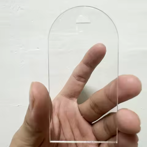 Clear Acrylic Place Cards,Clear Arch Acrylic Sign with Ribbon,Wedding Name Cards for Table Setting R