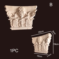 cod WoodCarving Roman Column Vintage European Style Decal Furniture Accessories Wall Door Frame Deco
