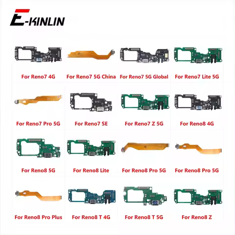 Charging Port Connector Board Parts Flex Cable With Mic For OPPO Reno 7 8 Reno7 Reno8 Pro Plus Lite