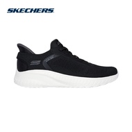 Skechers Online Exclusive Men Slip-ins BOBS Squad Chaos Solid Step Casual Shoes - 118312-BLK Memory 