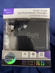 DigiMOMO 120W GaN 高效能充電器