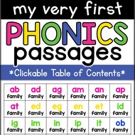 Printable *Phonics Passages BUNDLE for CVC, CCVC, and CVCC