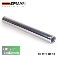 2pcs/unit 63mm 2.5" Straight Aluminum Turbo Intercooler Pipe Tube Piping Length 450mm for BMW E39 An