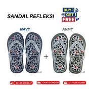 HIJAU Perkayuan.id Health Therapy Sandals Reflexology Acupuncture Rheumatism Buy 1 Get 1 Free Color 