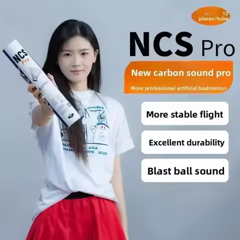 2025 Original Brand1 tube 12 pcs NCS Pro Ball endurance, flight stability, NCS PRO artificial badmin
