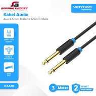 VENTION BAABI 6.5mm Male to 6.5mm Male HiFi Sound Quality 3 Meter Aux Audio Cable Electric Guitar AU