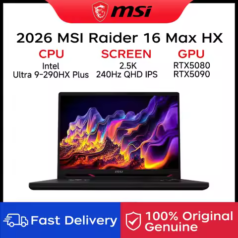 2026 MSI Raider 16 Max HX Gaming Laptop 16 Inch 2.5K QHD 240Hz IPS Screen Intel Ultra 9-290HX Plus 3