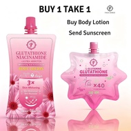 FJ Glutathione Whitening Body Lotion With Free SPF 50+Sunscreen Lotion Visible Results With 7 Days