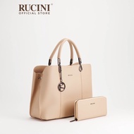 RUCINI Structured Parallel Stitched Handbag 2-in-1 Set RH-V-020