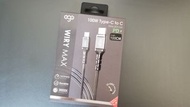 EGO Wiry Max Type-C to C PD Charging  Cable 手機 充電線 傳輸線 100W USB2.0/480mbps