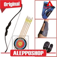 PAKET BUSUR PANAH STANDAR BOW ANAK MODERN ARCHERY TRADISIONAL WOODEN