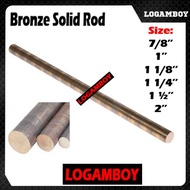 Bronze ROD Copper BRONZE SOLID SHAFT ROD 7/8'''1'1 1/8'''1 1/4''''X 2FT