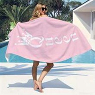1pc Couple Beach Towel, Suitable For Couples - Made Of Ultra-Fine Fiber Material, Soft And Durable. 