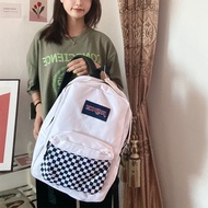 【HOT NEW】   JanSport jess  blue black and white checkerboard backpack backpack tide male and female 
