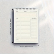 Plan Agenda Spiral A5 Notebook Schedule Daily Plan to Do List Notebook 160 Page Thick Office School 