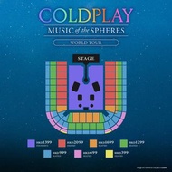 （平）Coldplay演唱會 2025 4月11日 (Fri) 2099( 2 連)