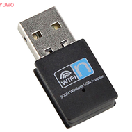 YUWO 300Mbps มินิ USB อะแดปเตอร์ WiFi ไร้สาย Wi-Fi เครือข่าย LAN การ์ด802.11b g