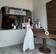 colourblockmatter - Aorta Dress เดรสคล้องคอ เดรสไปทะเล เดรสพริ้ว มี 3 สี มีฟองน้ำในตัว