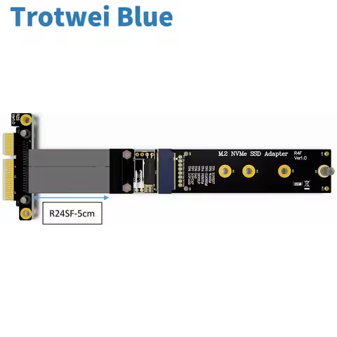 R44SF / R24SF M.2 for NVMe SSD Extension Cable Solid State Drive Riser Card Support M2 to PCI Expres