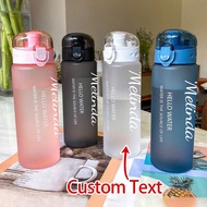 1pc 26oz/780ml Personalized Children Name Water Bottle - Customized Baby Name LOGO Plastic Drinkware