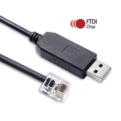 FTDI USB PLC Programming Cable FT231XS USB RS232 Serial to RJ12 6P6C for Do-more H2 series and CLICK