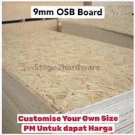 Customise OSB Board 9mm 1' Kaki Persegi / Square Feet /Papan OSB / Papan Kayu Campur / Compress plywood
