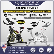 Quickbuy SE003 Silent Indoor Cycling Exercise Spin Bike with Comfortable Soft Seat Cushion Perfect f