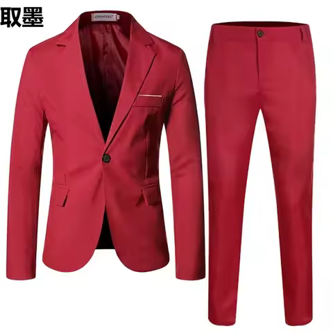 Fashionable Spring Autumn Western-style Suit For Men Casual Wedding Groom Youth Popular Leisure New 