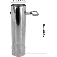 Eagles Stove Pipe with Damper 2.36 inch Control, (1Pack,Dia 2.36in/6cm) Chimney Pipe,Chimney Stainle