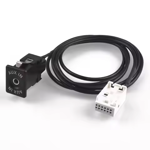 12PIN Aux Audio Cable Socket Interface Adapter Cable For Peugeot 307 308 408 407 507 for Citroen RD4