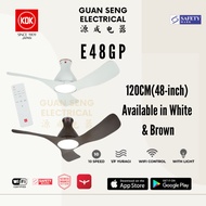 KDK E48GP DC Motor Ceiling Fan with LED Light Kit, Wi-Fi and Apps Control | Guan Seng Electrical