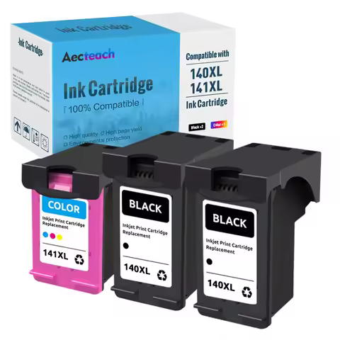 Aecteach 140XL 141XL Replacement Ink Cartridge For HP 140 141 For HP140 For HP141 Photosmart C4583 C