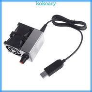 KOK Powerful 2Motors Fan USB 5V Blower 2Motors with USB Cable for Camping Barbecue Metal Smelting