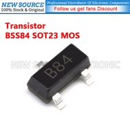 [20-100pcs] BSS84 B84 PD SOT23 MOS For High-frequency Switch SMD Transistor New Source