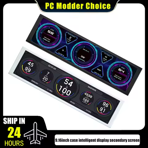 9.16 Inch IPS Type-C Secondary Screen USB-C Interface Computer Monitoring CPU GPU RAM Dislpay Smart 