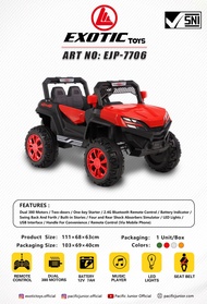 Mainan Mobil Aki JEEP Exotic EJP 7706 dan Remote