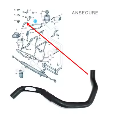1.8 2.0 Petrol Engine Steering Power Oil Pump Hose Line Pipe For Audi A4 S4 B8 A5 S5 2008-2011 8K042