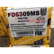 Proton X50 brake pad rear FBK