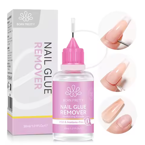 BORN PRETTY 30ml Pinpoint Nail Glue Remover Gel Polish For Press On Nail Quick Dry Gentle Easy To So