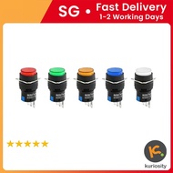 Push Button 16mm Momentary Red Orange Green White