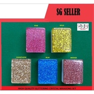 High Quality Crystal Acrylic Mahjong Set/SH 160 Tiles /Singapore Version Set (A1 Size 37mm / A2 Size 35mm)