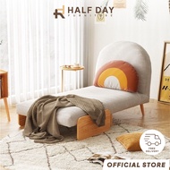 Halfday - single sofa bed home small apartment living room children's foldable bed sitting and lying | Lazy sofa bed