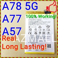 (Support 33W SUPERVOOC) NEW ORI Real Long Lasting Stable Battery BLP923 for Oppo A78 5G / A77 5G /A7