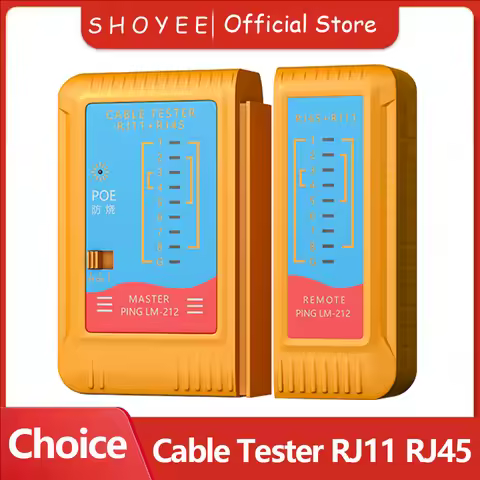 LAN Cable Tester, POE Burn-Proof Network Cable Tester, RJ45 RJ11 CAT5 UTP LAN Cable Tester, Network 
