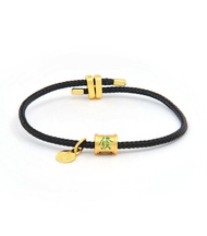 "3 Dragons" Mahjong Tiles Black Bracelet