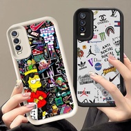 Casing for VIVO Y400 Y20 Y19S Y20s Y12s Y11s Y20i V40 S1 Pro V50 Lite 5G Q-89 Fashion Brand logo