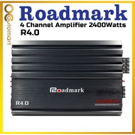 ROADMARK R4.0 4-CHANNEL CLASS AB HIGH PERFORMANCE MOSFET CAR AMPLIFIER - 2400 MAX WATTS