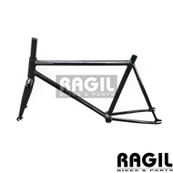 FRAME SEPEDA FIXIE 20 INCH HITAM BESI STEEL DALANGAN FORK OVERSIZE OS BATANG BATANGAN SET LOKAL 20" 
