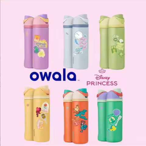 Owala FreeSip Stainless Steel Water Bottle 24oz 32oz Double Wall Vacuum Insulated Water Bottle with 
