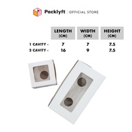 Packlyft 1 or 2 Cavity Plain Cupcake / Muffin Box with Flexi Cavity Insert